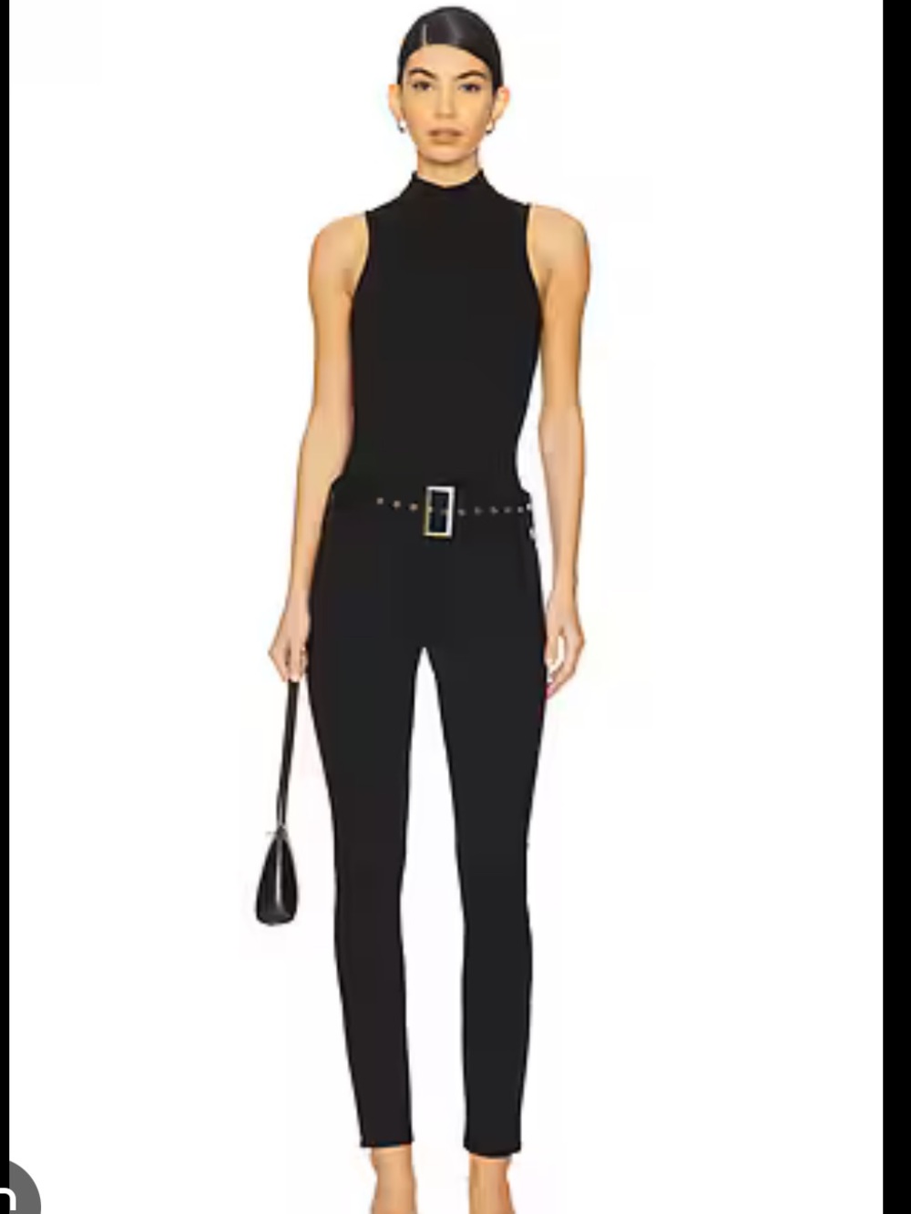 superdown Evie Jumpsuit All black belt